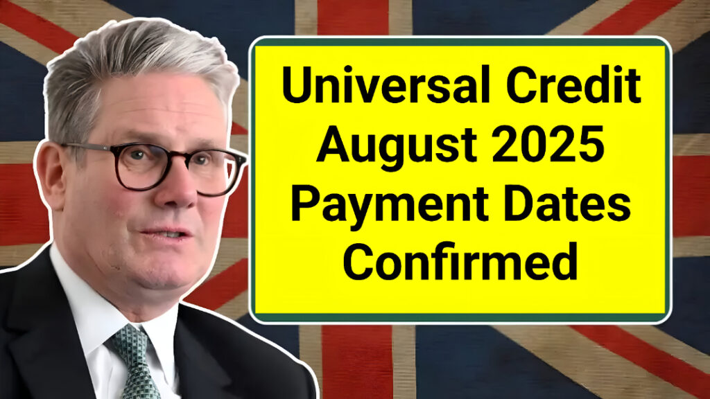 Universal Credit August 2025 Payment Dates