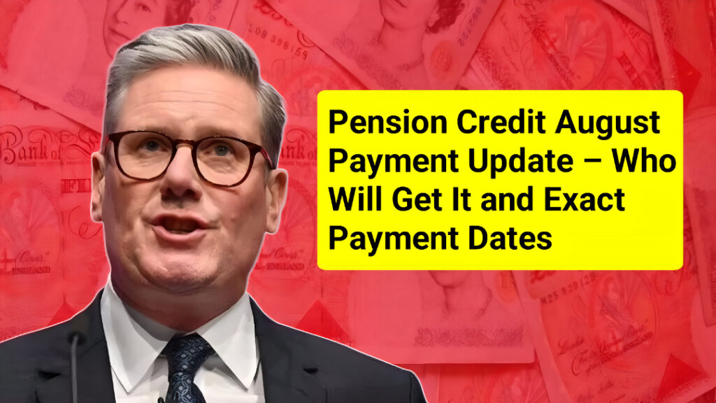 Pension Credit August Payment Update