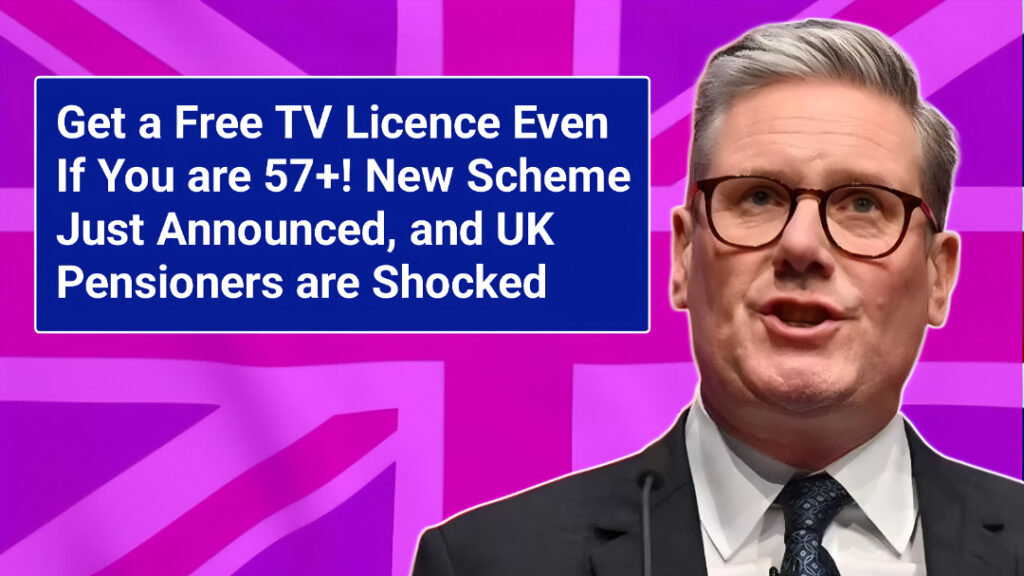 Free TV licence over 57
