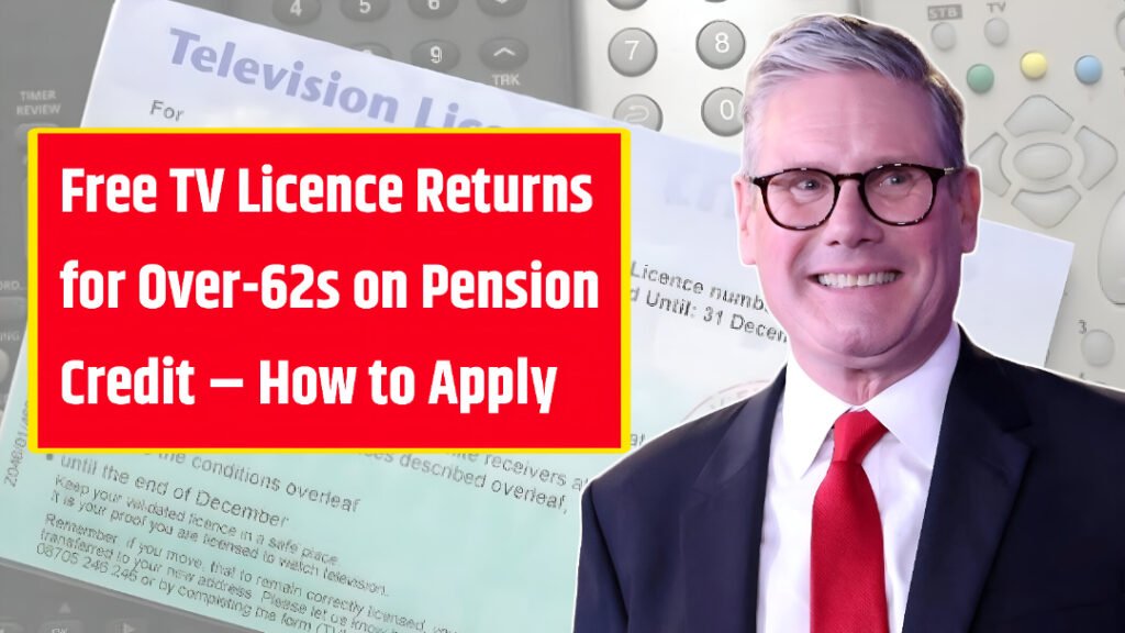 Free TV Licence Returns for Over-62s on Pension Credit